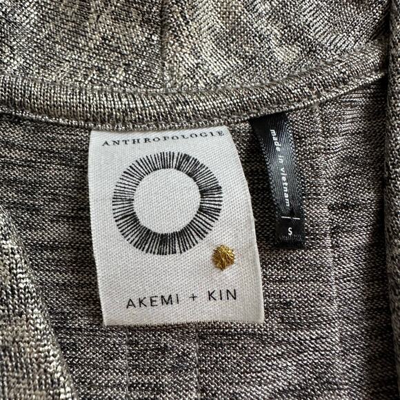 Akemi + Kin Anthropologie silver metallic wrap sleeveless top size S - Picture 7 of 12
